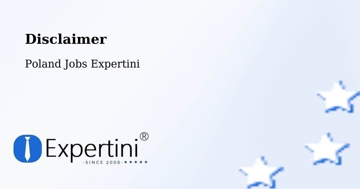 Disclaimer – Stepnica - Poland Jobs Expertini