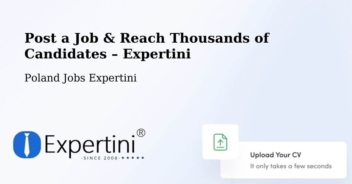 Post a Job in Stepnica – Hire the Right Talent - Stepnica, Poland Jobs Expertini